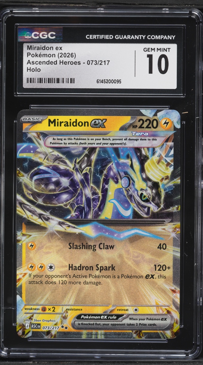 2026 Pokemon Mega Evolution Ascended Heroes Holo Miraidon ex #73 CGC 10 GEM MINT