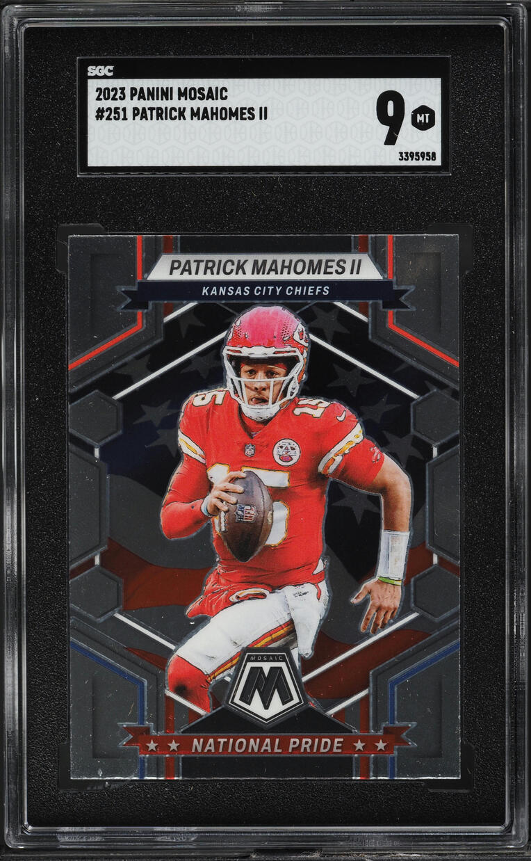 2023 Panini Mosaic Patrick Mahomes II #251 SGC 9 MINT