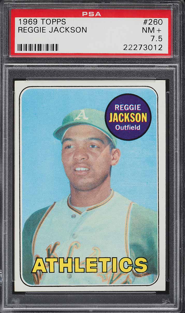 1969 Topps Reggie Jackson ROOKIE #260 PSA 7.5 NRMT+