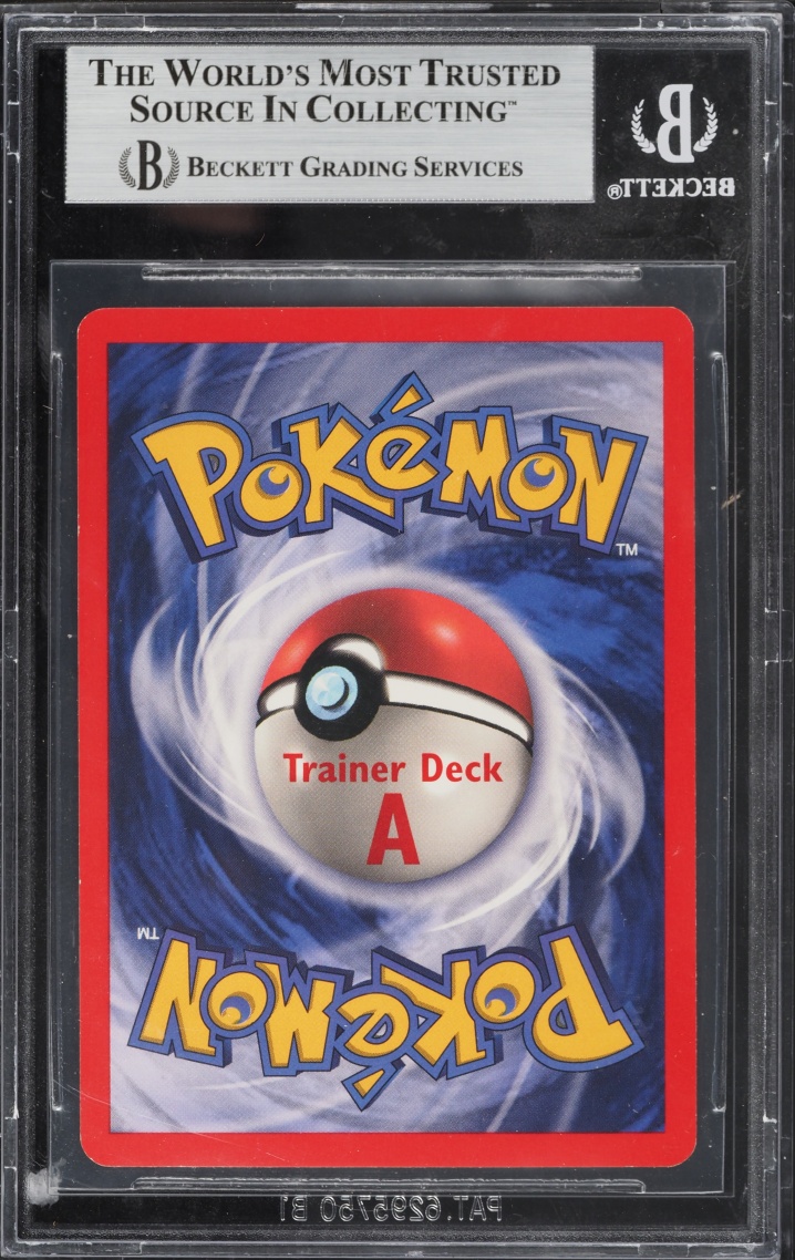 1999 Pokemon Trainer Deck A Machop #52 BGS 9 MINT