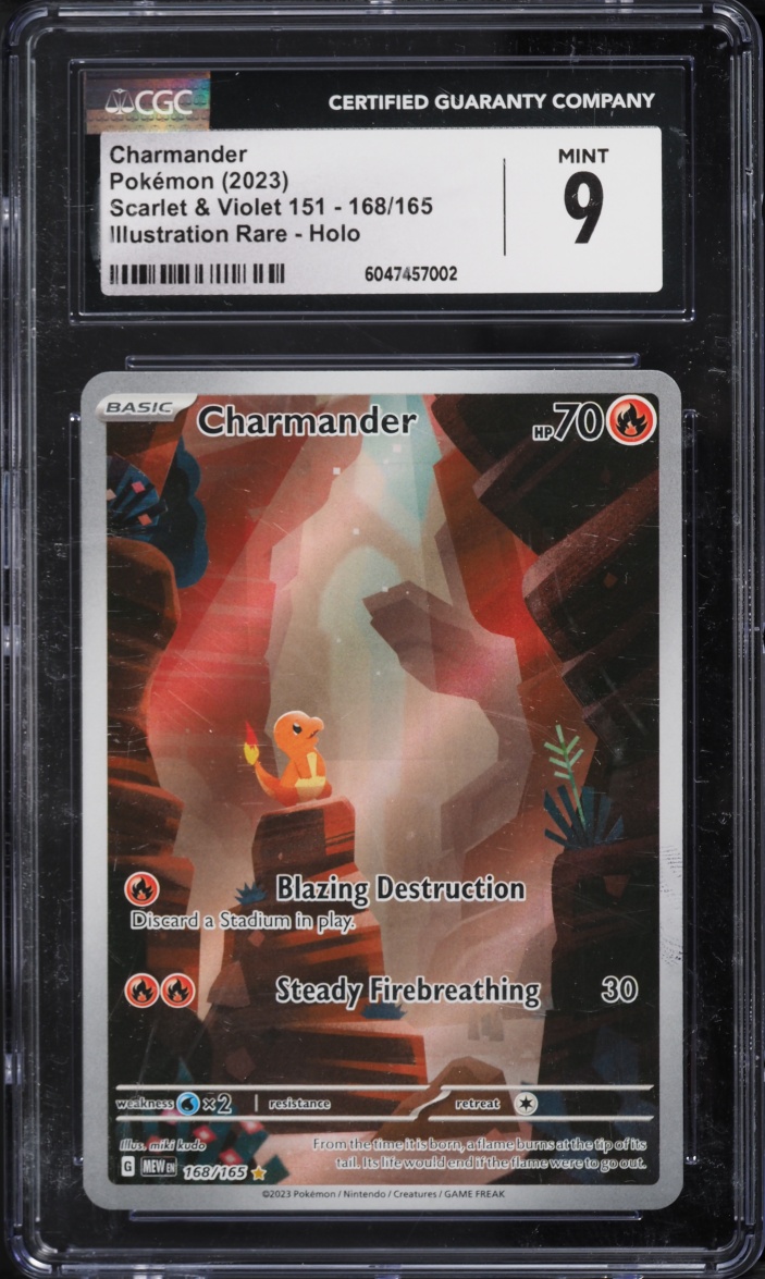 2023 Pokemon Scarlet & Violet 151 IR Charmander #168 CGC 9 MINT