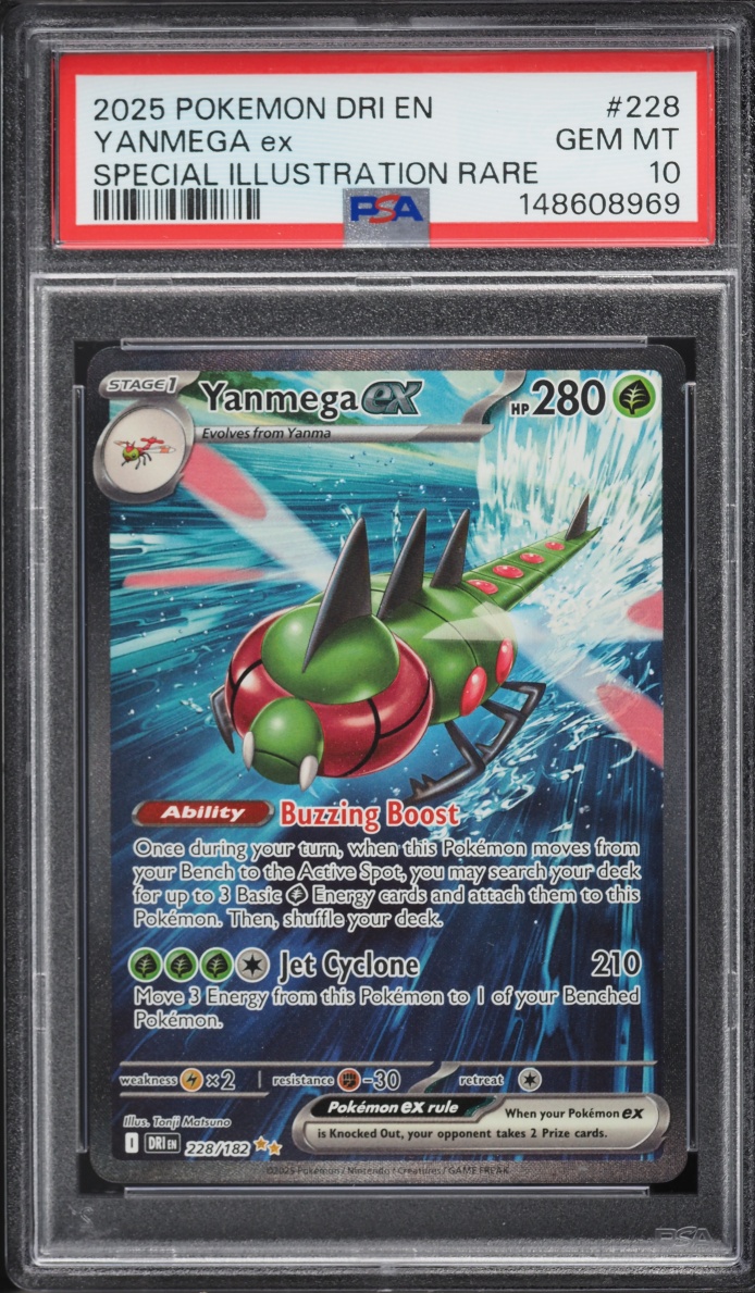 2025 Pokemon Scarlet & Violet Destined Rivals SIR Yanmega EX #228 PSA 10 GEM MINT