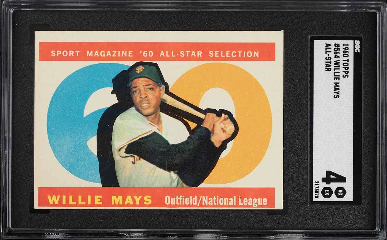 1960 Topps Willie Mays ALL-STAR #564 SGC 4 VGEX