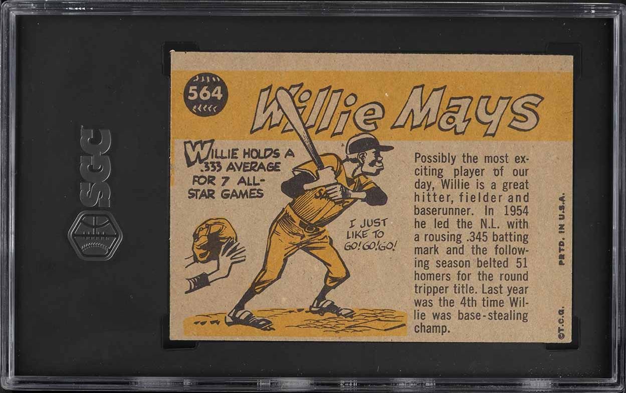 1960 Topps Willie Mays ALL-STAR #564 SGC 4 VGEX