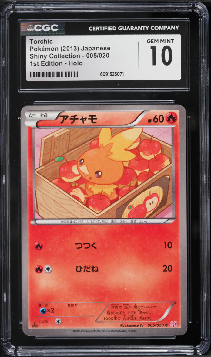 2013 Pokemon Japanese BW Shiny Collection 1st Edition Holo Torchic #5 CGC 10 GEM MINT