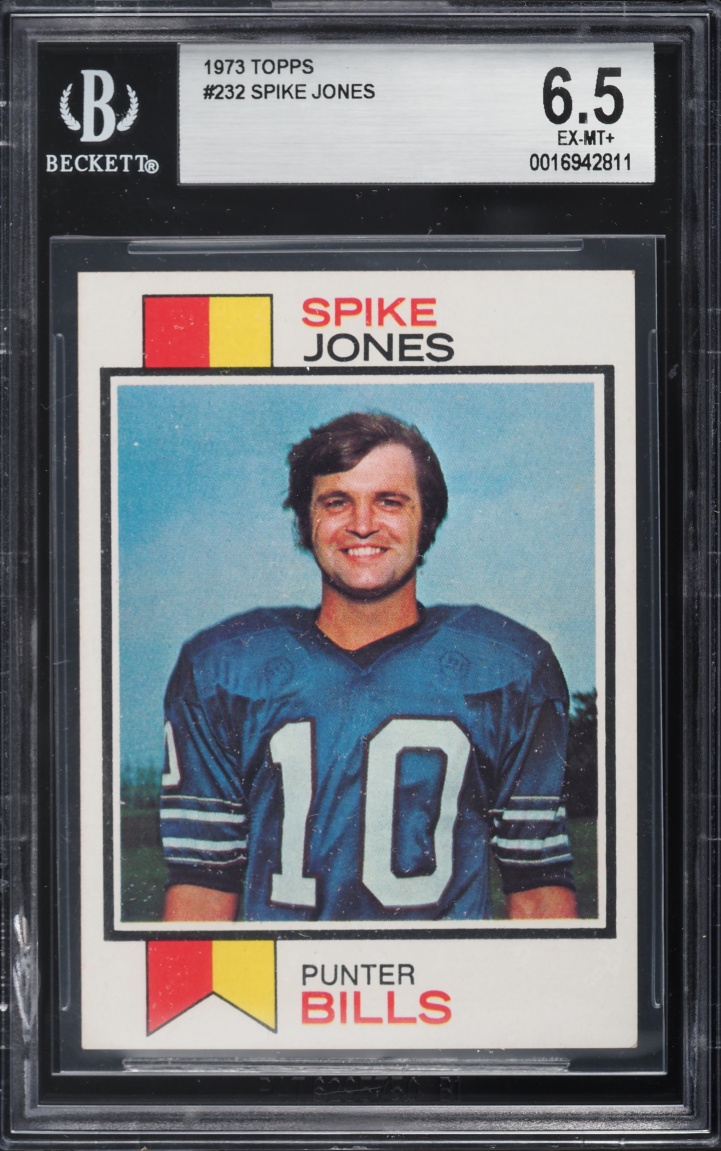 1973 Topps Football Spike Jones #232 BGS 6.5 EXMT+