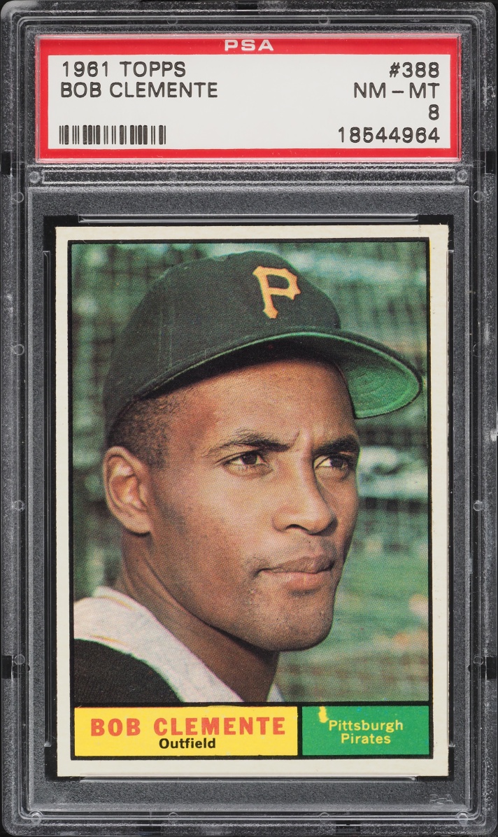 1961 Topps Roberto Clemente #388 PSA 8 NM-MT