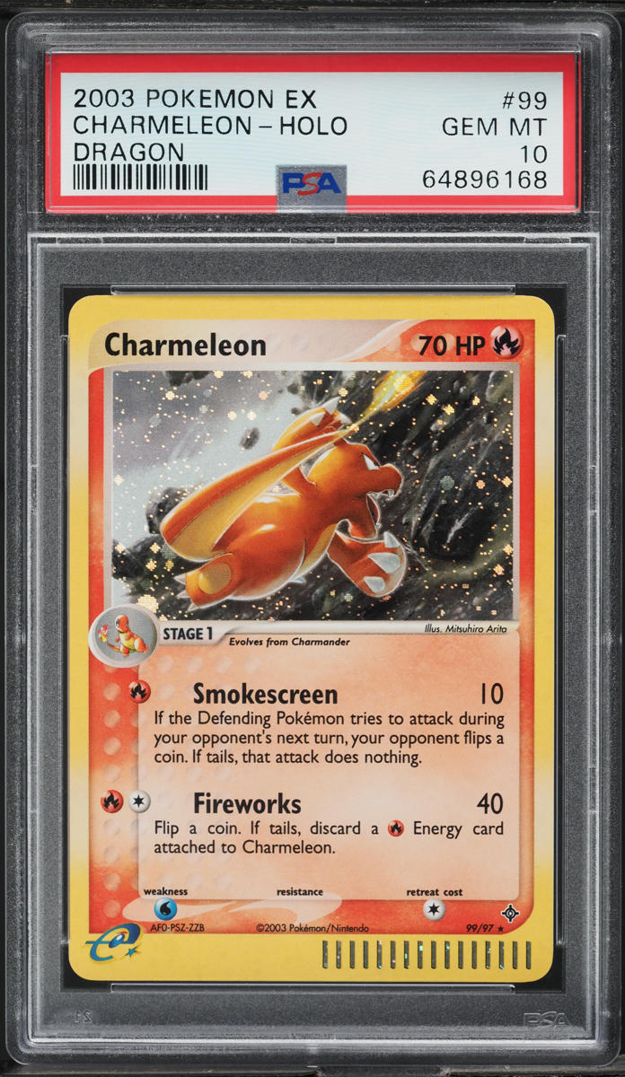 2003 Pokemon EX Dragon Holo Charmeleon #99 PSA 10 GEM MINT