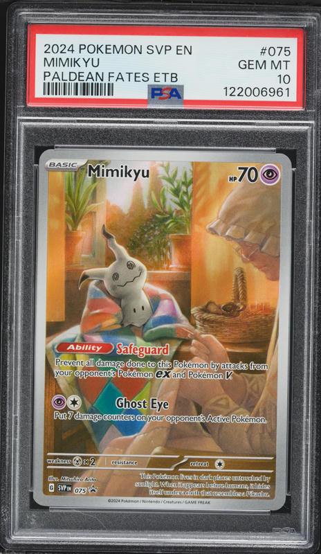 2024 Pokemon Japanese Sv-P Promo Gym Promo Pack 6 Mimikyu #156 PSA