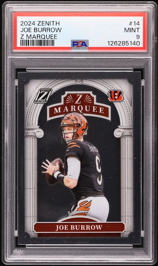 2024 Panini Zenith Z Marquee Joe Burrow #14 PSA 9 MINT