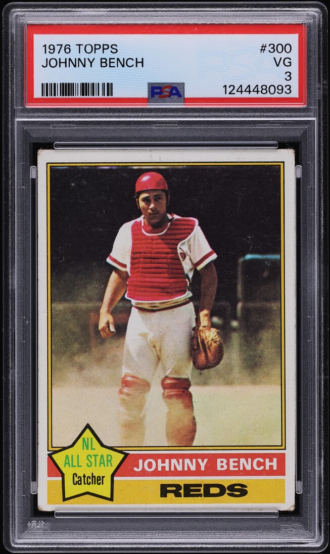 1976 Topps Johnny Bench #300 PSA 3 VG
