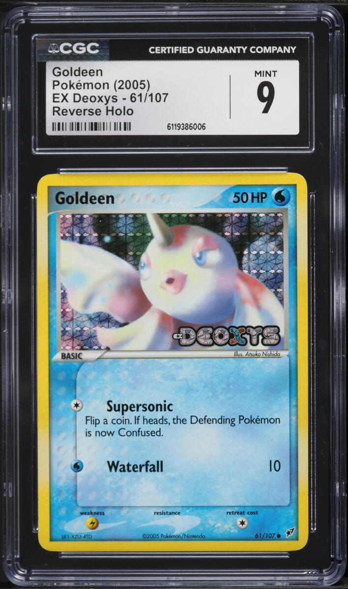 2005 Pokemon EX Deoxys Reverse Holo Goldeen #61 CGC 9 MINT