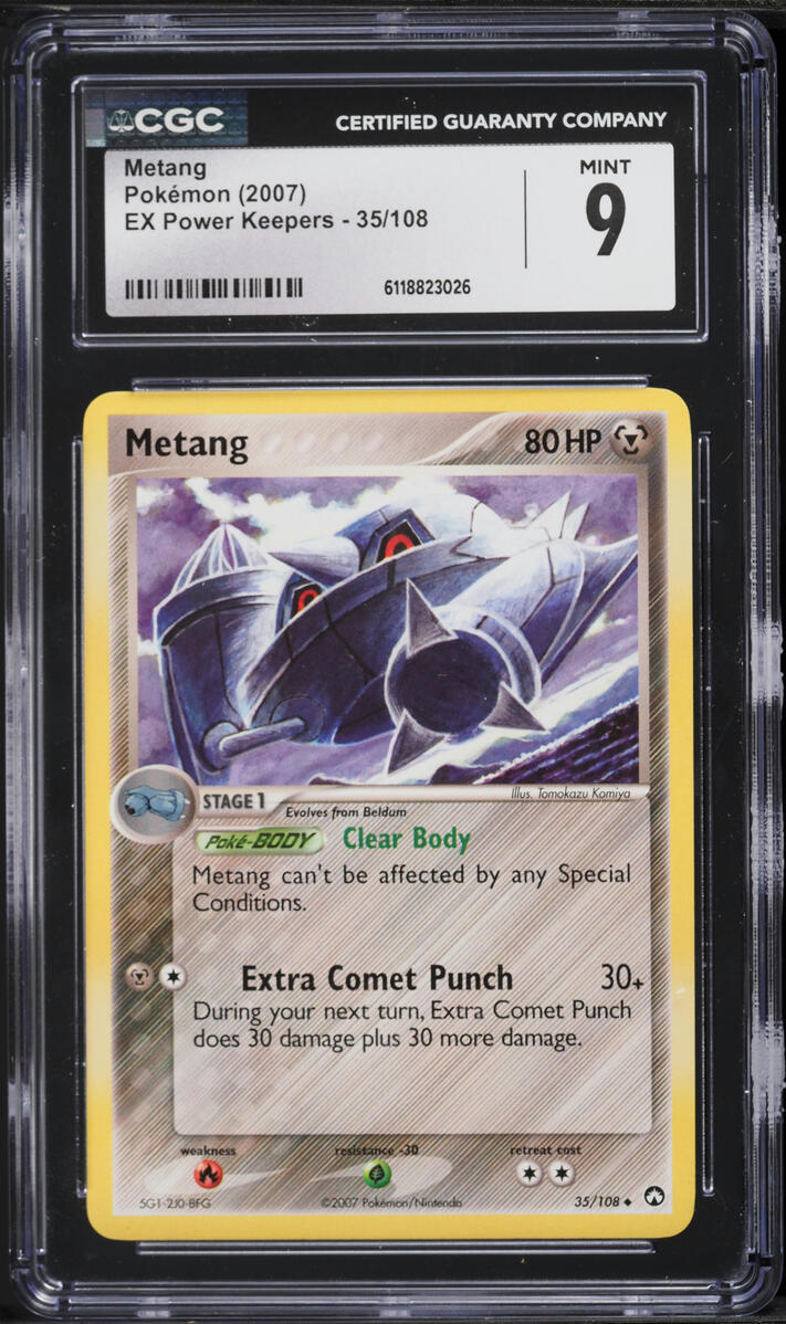 2007 Pokemon EX Power Keepers Metang #35 CGC 9 MINT