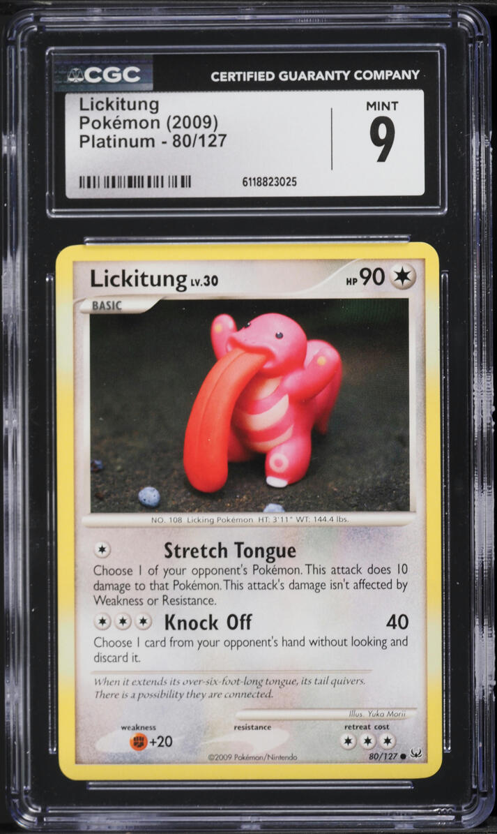 2009 Pokemon Platinum Lickitung #80 CGC 9 MINT