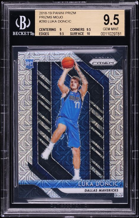 2018 Panini Prizm Mojo Luka Doncic ROOKIE /25 #280 BGS 9.5 GEM MINT