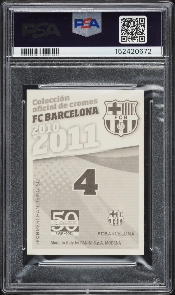 2010 Panini FC Barcelona Lionel Messi #4 PSA 10 GEM MINT