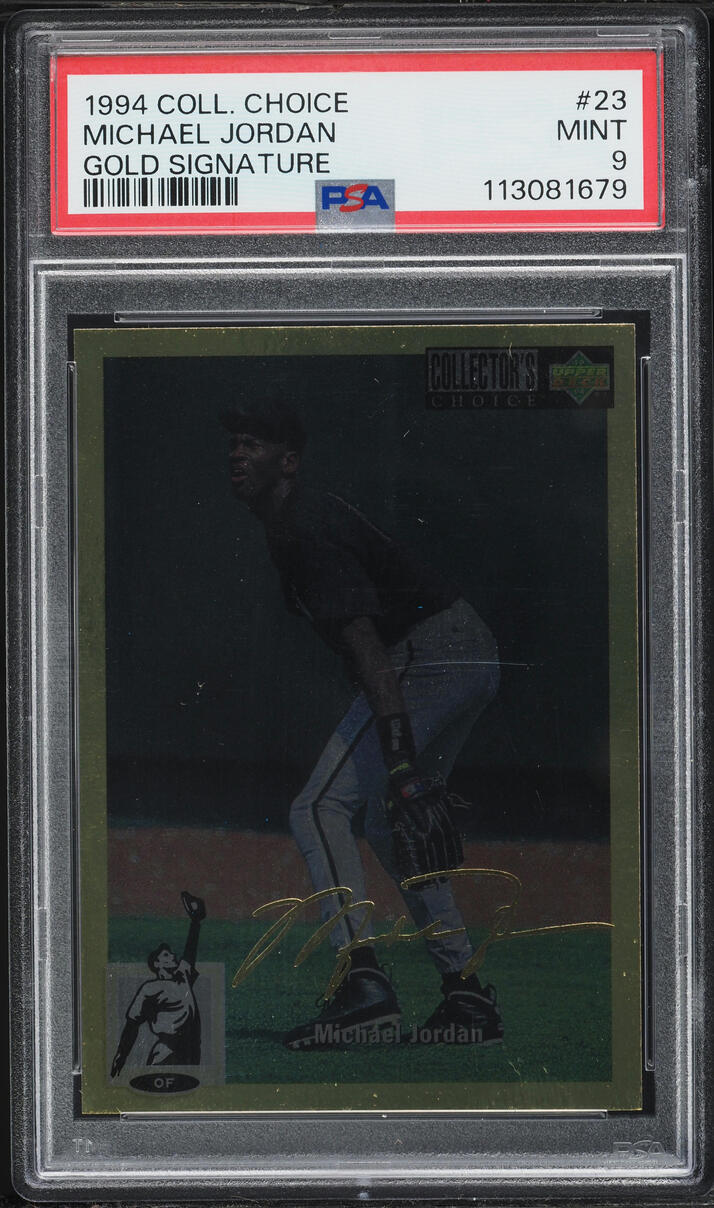 1994 Collector's Choice Gold Signature Michael Jordan ROOKIE #23 PSA 9 MINT
