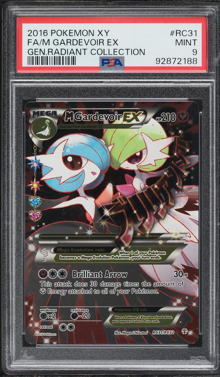 2016 Pokemon XY Generations Radiant Collection Full Art M Gardevoir EX #RC31 PSA 9 MINT