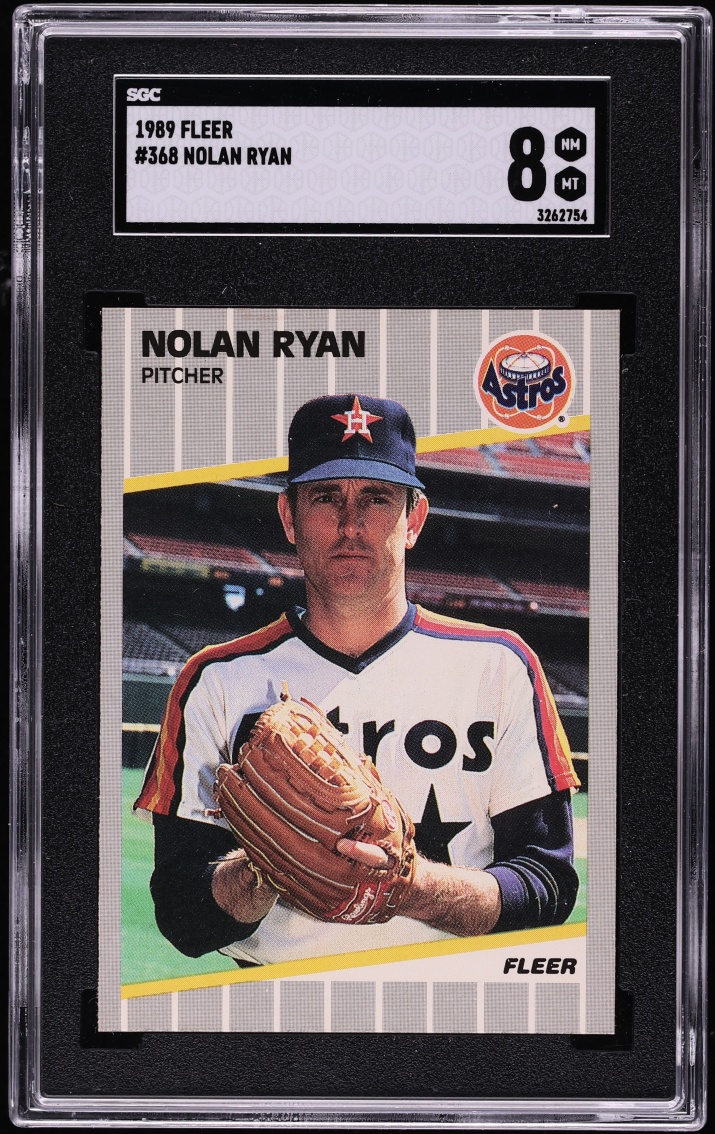 1989 Fleer Nolan Ryan #368 SGC 8 NM-MT