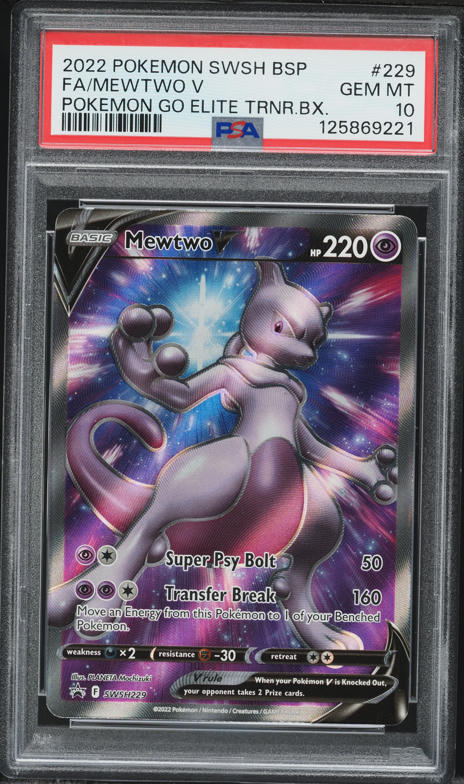 2022 Pokemon Japanese Sword & Shield VSTAR Universe Mewtwo V #50
