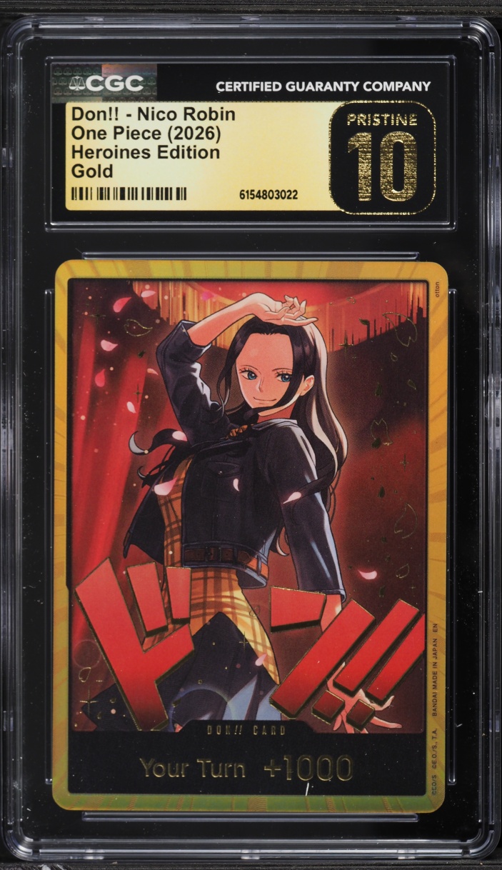 2026 One Piece Heroines Edition Gold Don!! Nico Robin CGC 10 PRISTINE