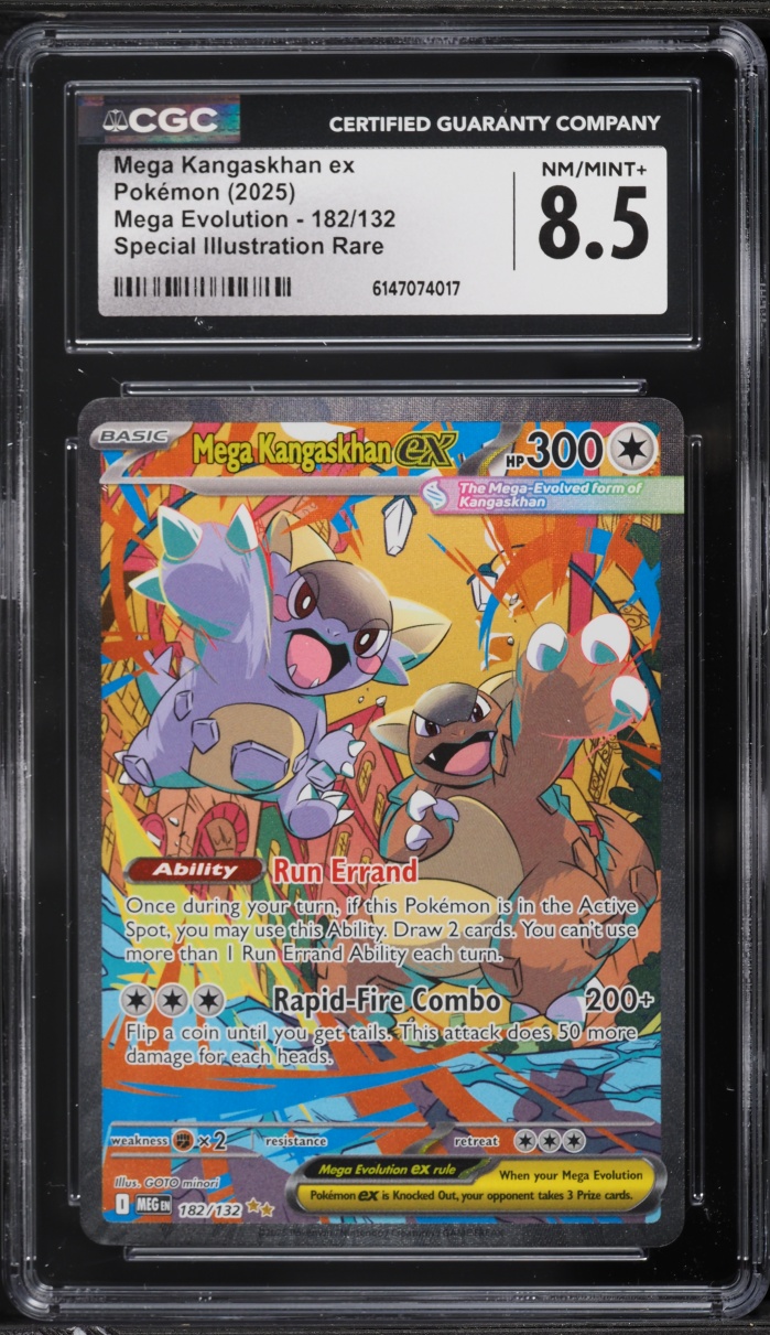 2025 Pokemon Mega Evolution SIR Mega Kangaskhan Ex #182 CGC 8.5 NM-MT+