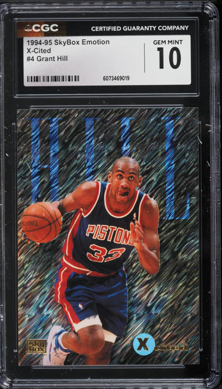 1998 Upper Deck Game Jersey Grant Hill PATCH #GJ11 PSA 9 MINT on