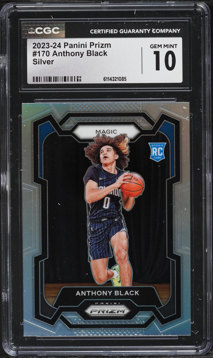 2023 Panini Prizm Silver Anthony Black ROOKIE #170 CGC 10 GEM MINT