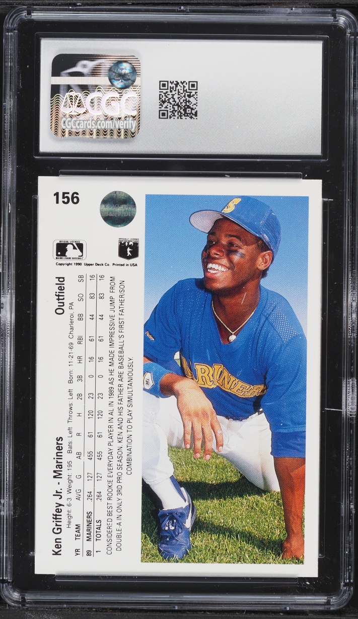 1990 Upper Deck Ken Griffey Jr. #156 CGC 9 MINT