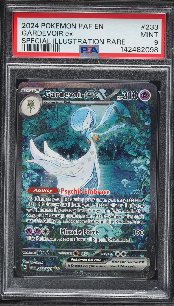 2024 Pokemon Scarlet & Violet Paldean Fates SIR Gardevoir ex #233 PSA 9 MINT