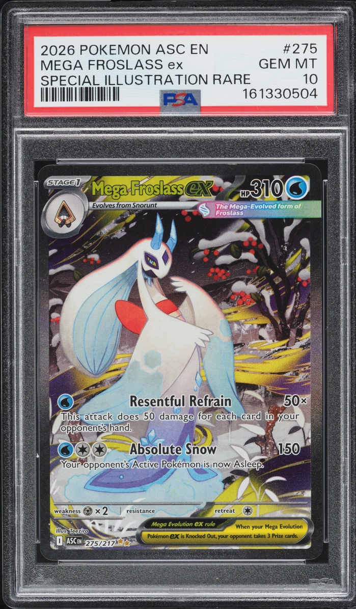 2026 Pokemon Mega Evolution Ascended Heroes SIR Mega Froslass ex #275 PSA 10 GEM MINT