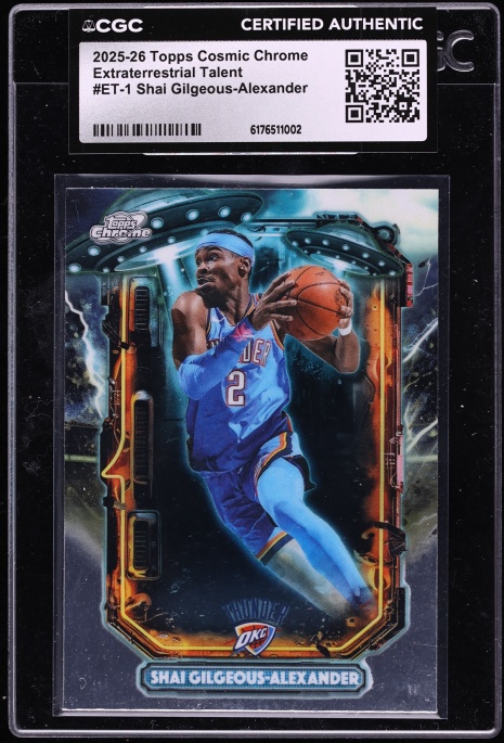 2025 Topps Chrome Cosmic Extraterrestrial Talent Shai Gilgeous-Alexander #ET-1 CGC AUTH