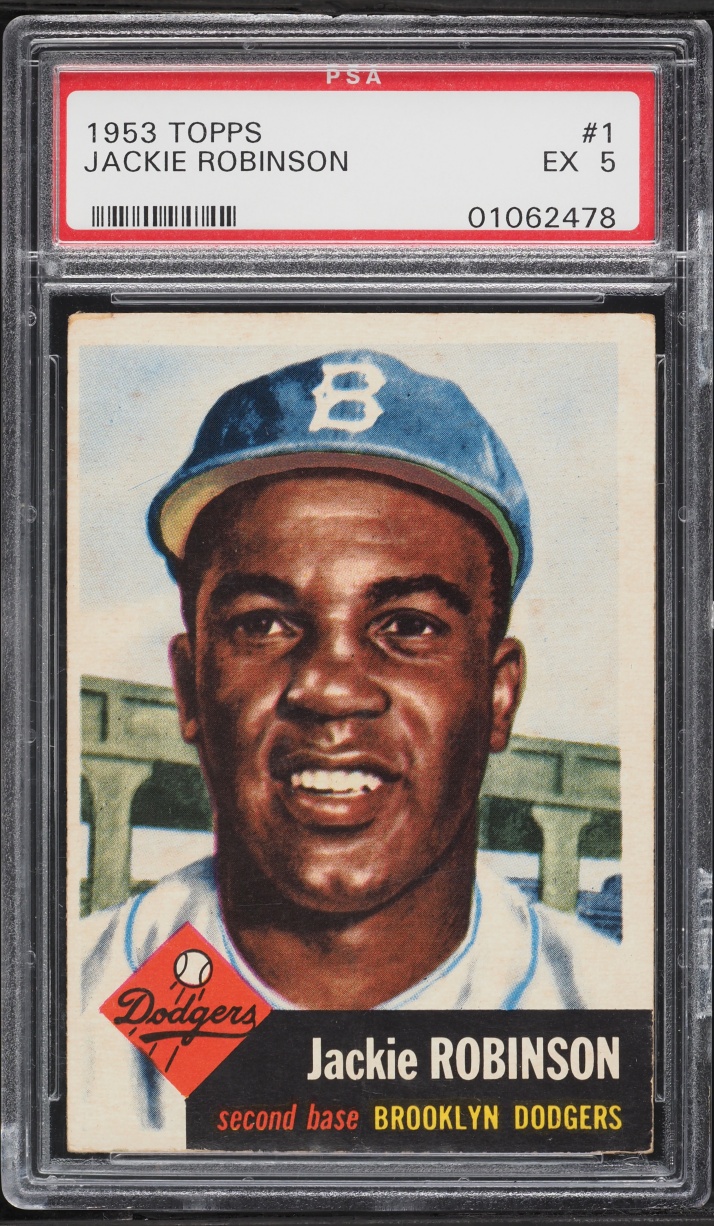 1953 Topps Jackie Robinson #1 PSA 5 EX