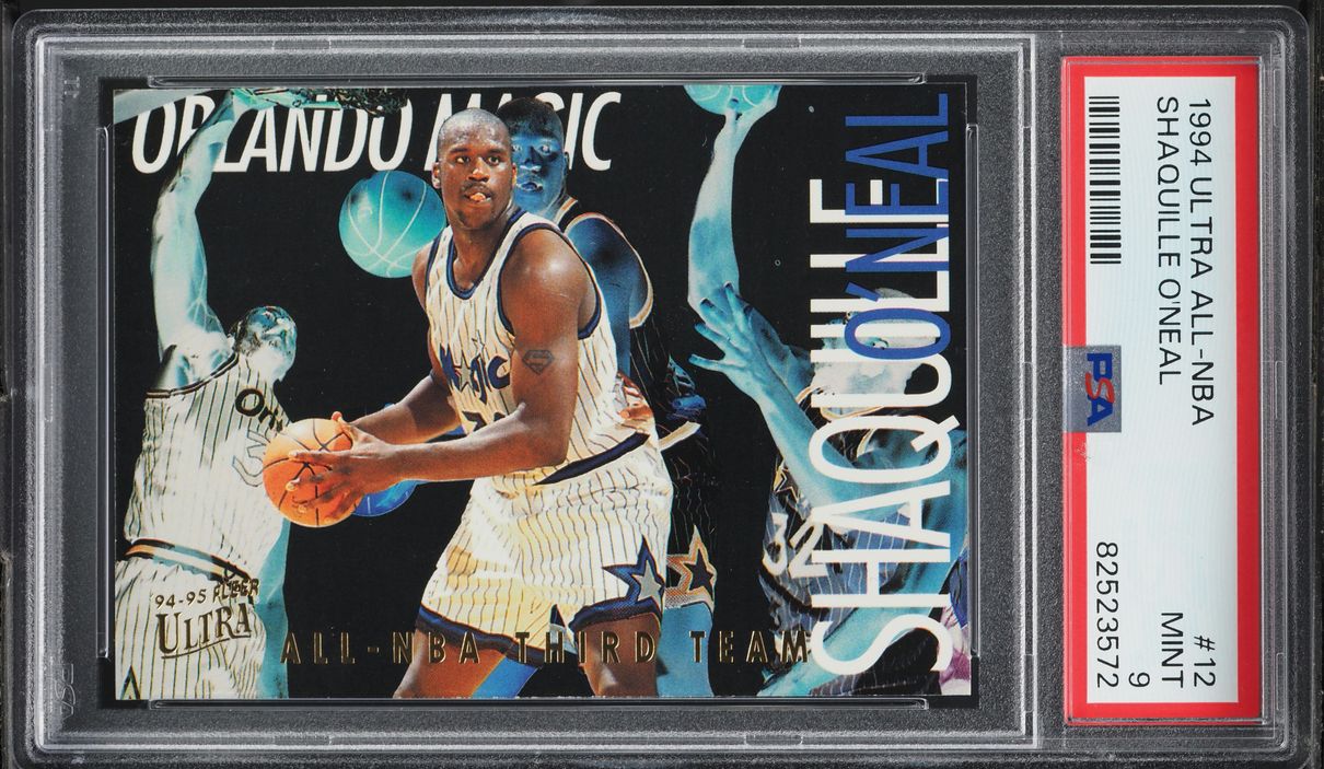 1994 Ultra All-NBA Shaquille O'Neal #12 PSA 9 MINT