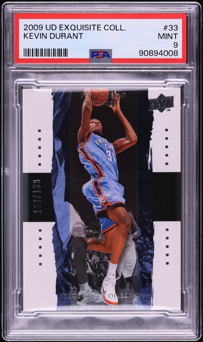 2009 Exquisite Collection Kevin Durant /199 #33 PSA 9 MINT
