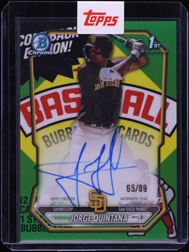 2025 Bowman Chrome Packfractor Jorge Quintana PROSPECT AUTO /89 #CP-AJ