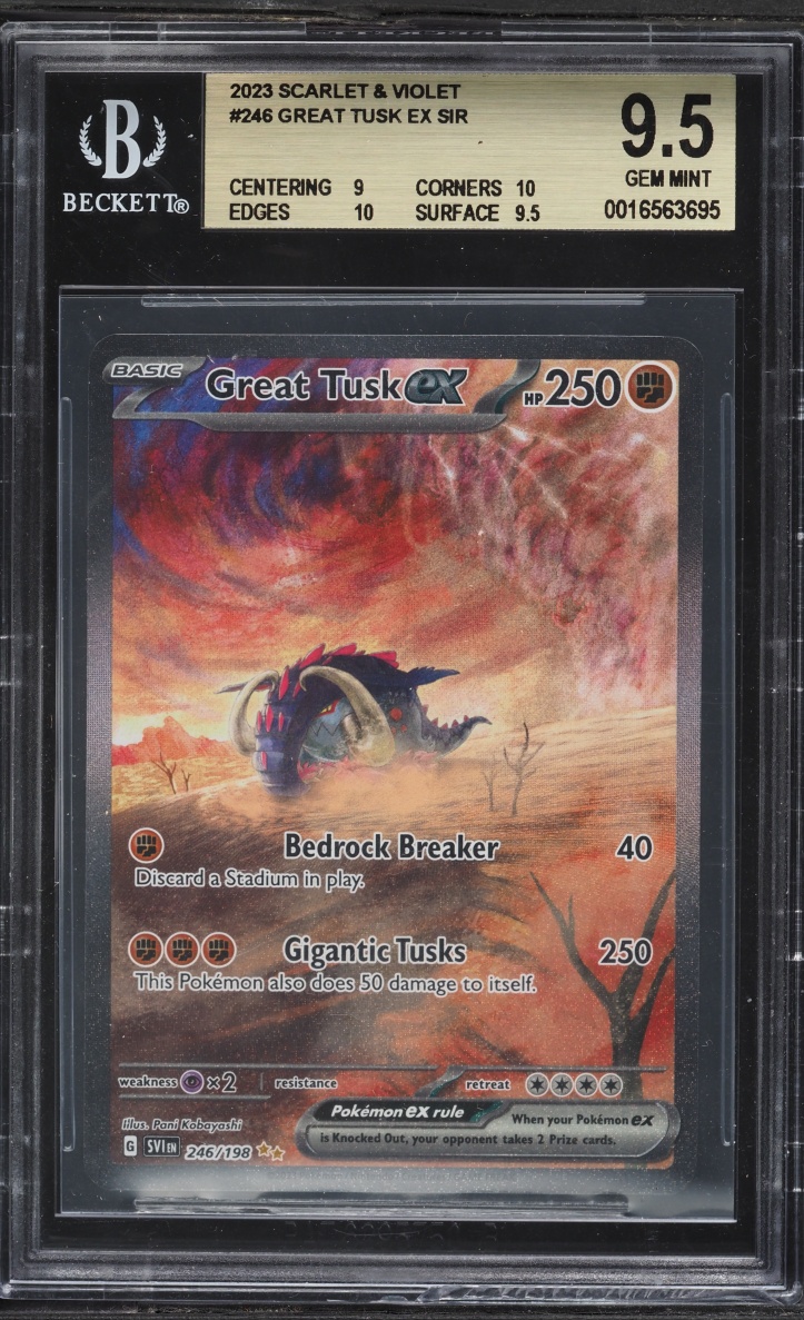 2023 Pokemon Scarlet & Violet SIR Great Tusk ex #246 BGS 9.5 GEM MINT