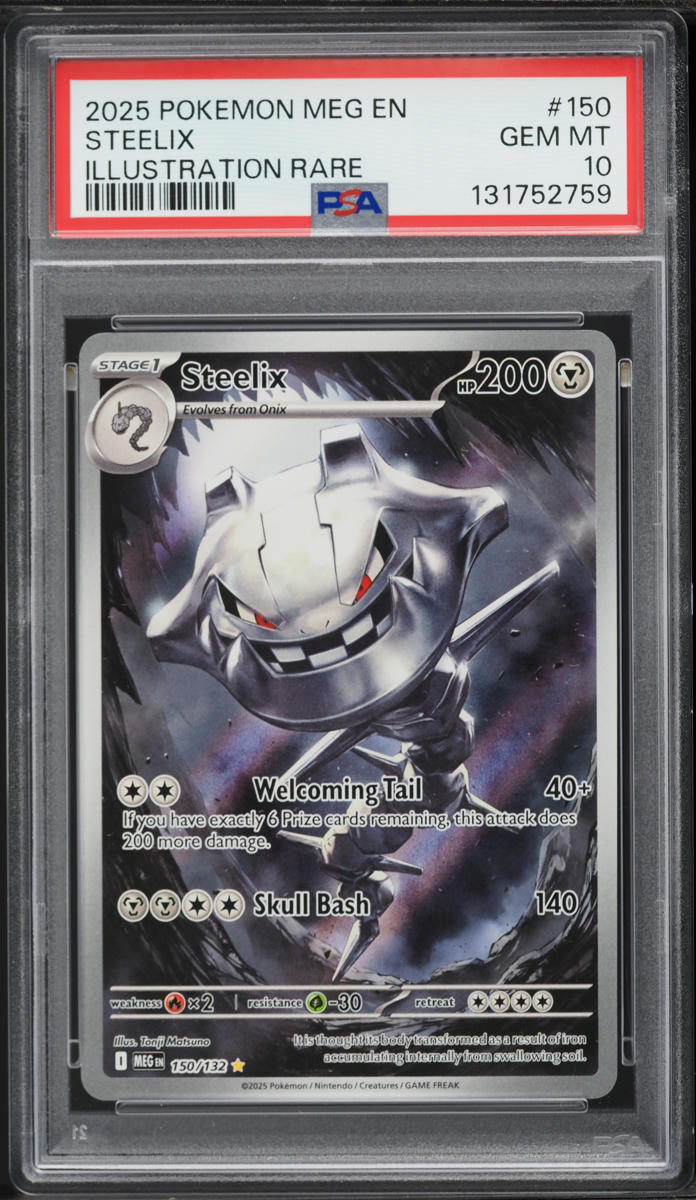 2025 Pokemon Mega Evolution IR Steelix #150 PSA 10 GEM MINT