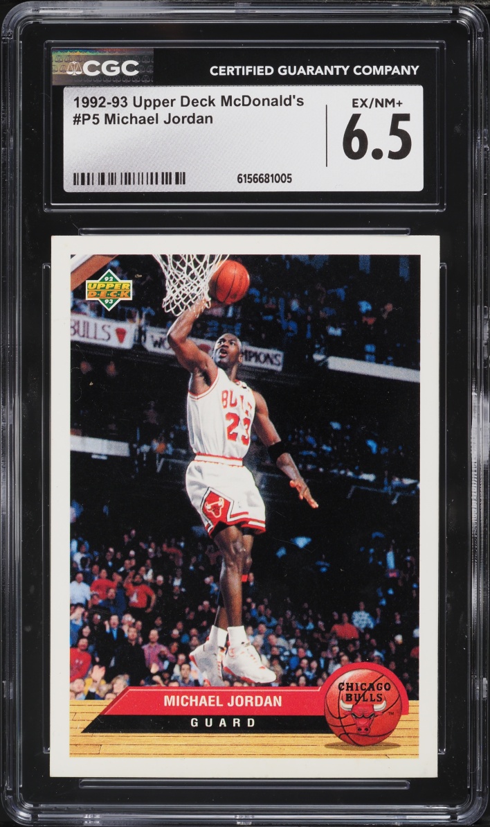 1992 Upper Deck McDonald's Michael Jordan #P5 CGC 6.5 EXMT+