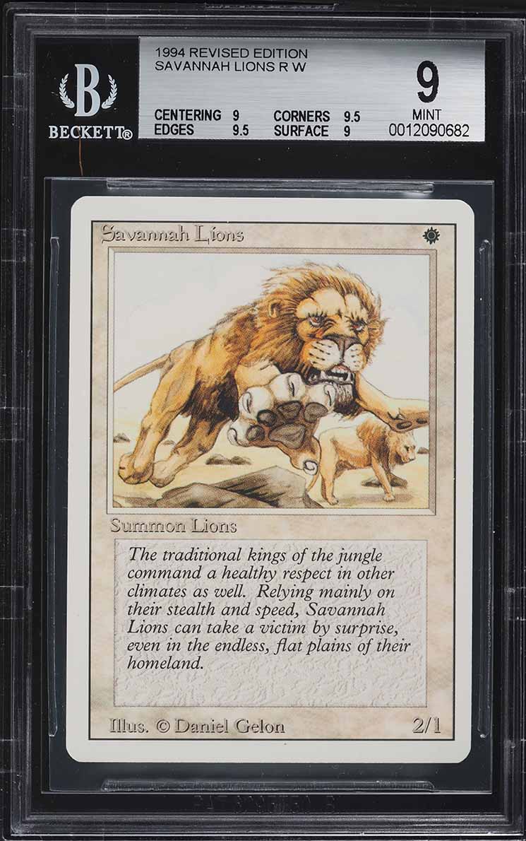 1994 Magic The Gathering MTG Revised Dual Land Savannah CGC 10 GEM
