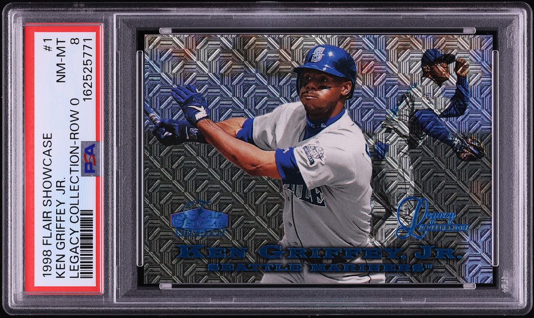 1998 Flair Showcase Legacy Collection Row 0 Ken Griffey Jr. /100 #1 PSA 8 NM-MT