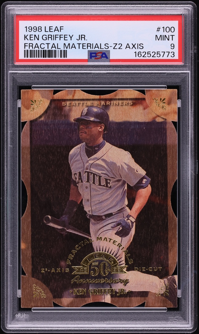 1998 Leaf Fractal Materials Z2 Axis Ken Griffey Jr. 1/20 #100 PSA 9 MINT