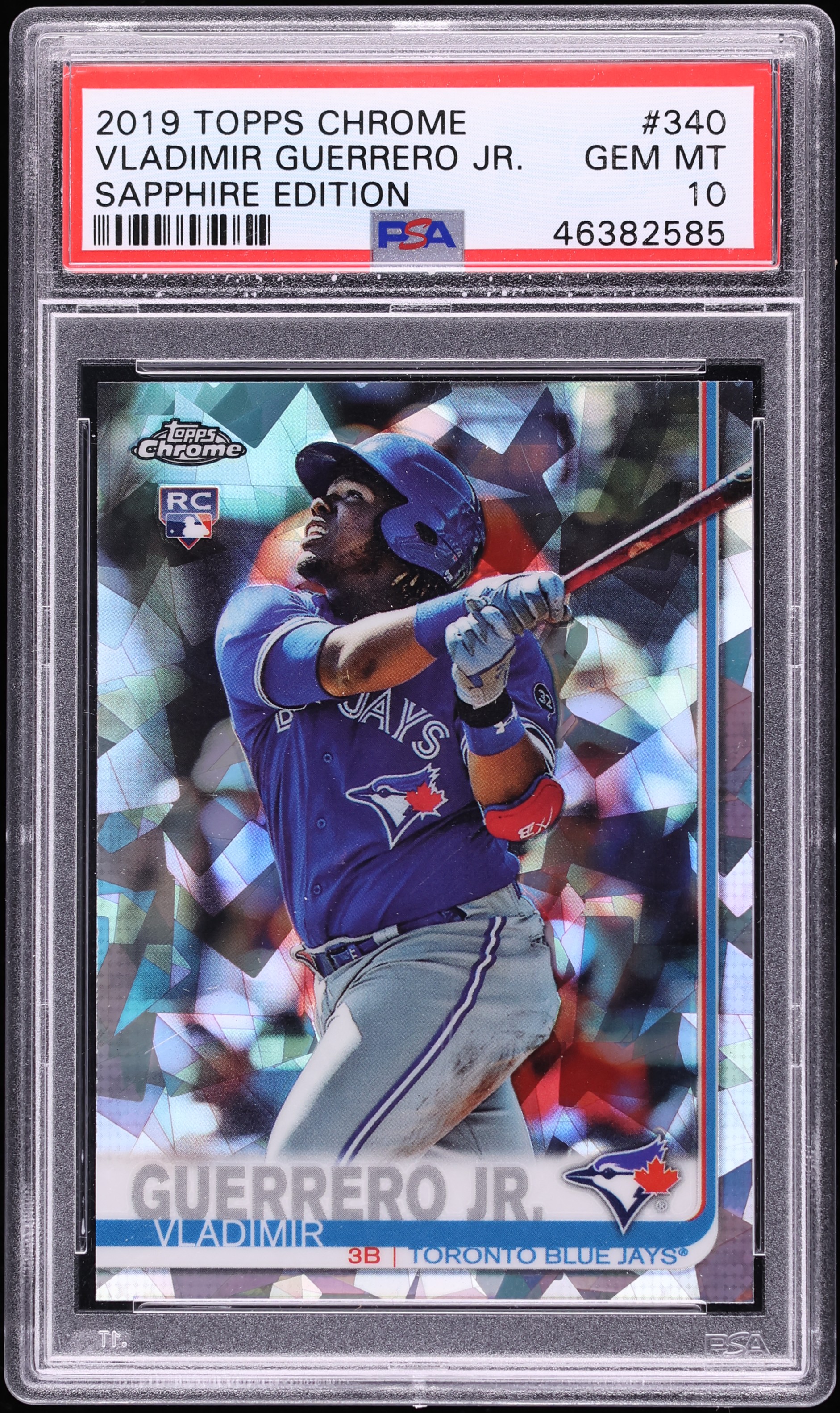 2019 Topps Chrome Sapphire Vladimir Guerrero Jr. ROOKIE #340