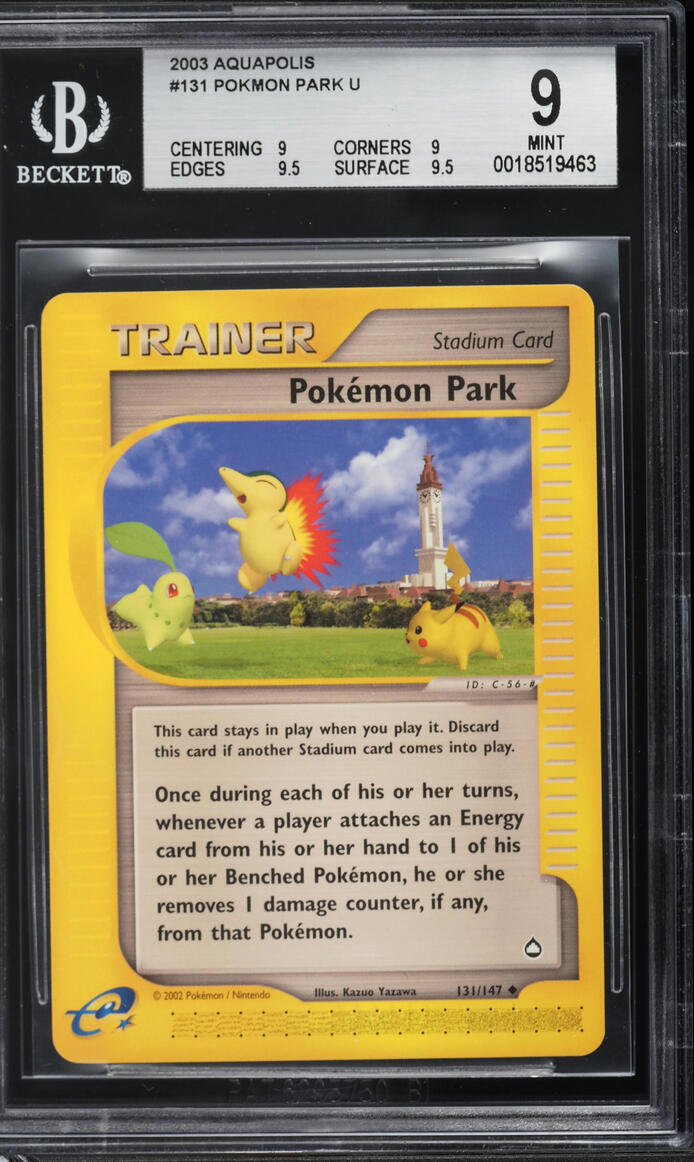 2003 Pokemon Aquapolis Pokemon Park #131 BGS 9 MINT