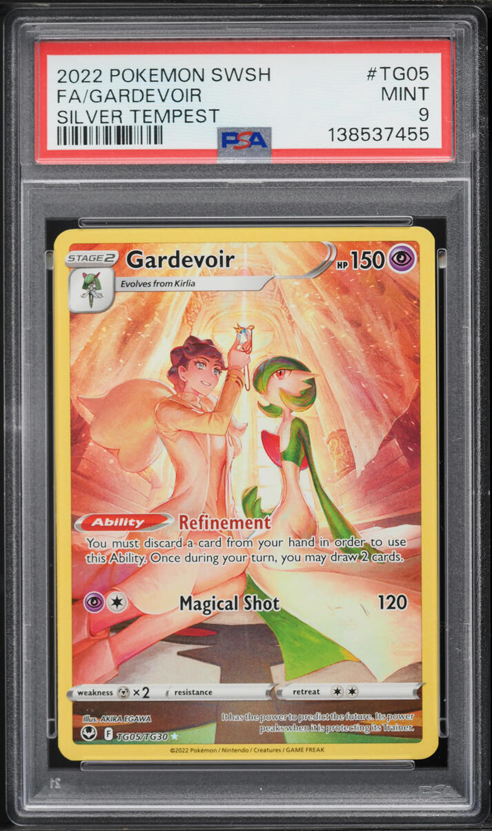 2022 Pokemon Sword & Shield Silver Tempest CHR Gardevoir #TG05 PSA 9 MINT