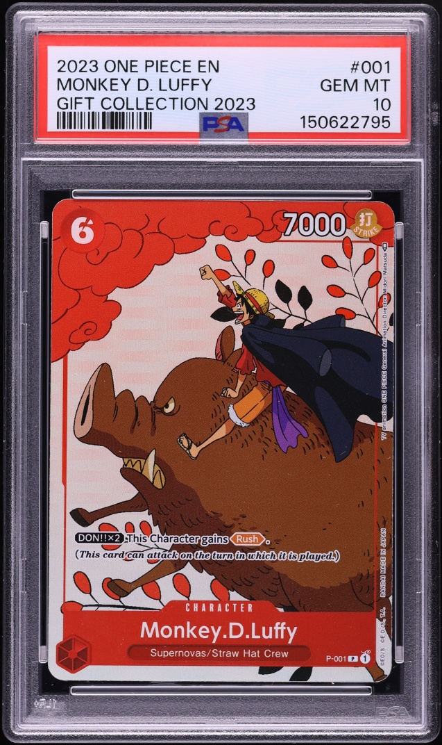 2023 One Piece Promo Gift Collection Monkey D. Luffy #P-001 PSA 10 GEM MINT