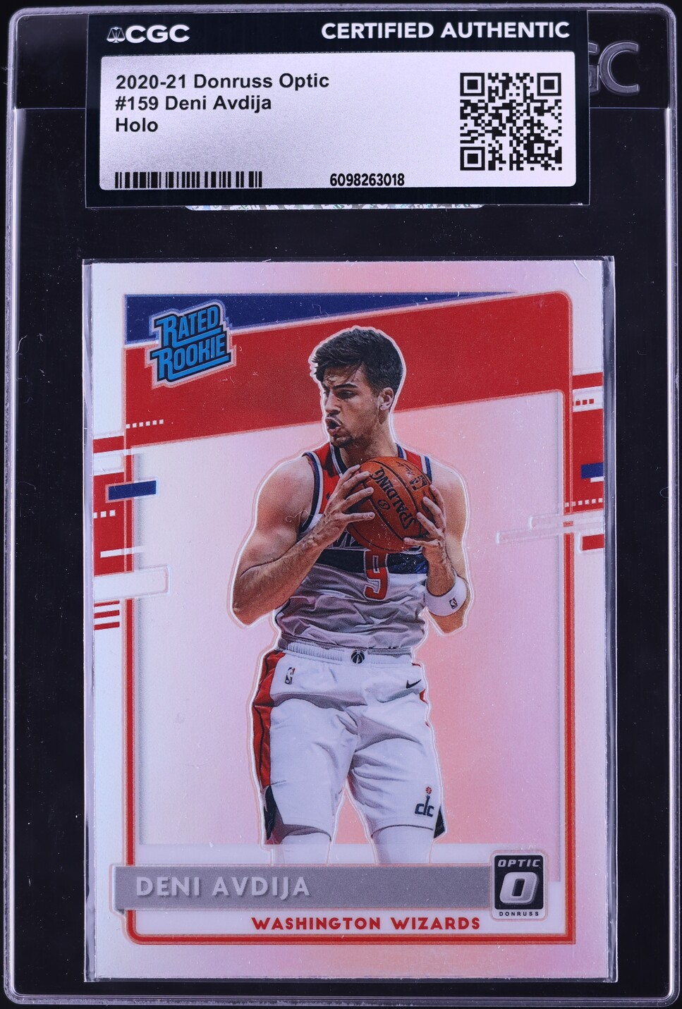 2020 Donruss Optic Holo Deni Avdija ROOKIE #159 CGC AUTH