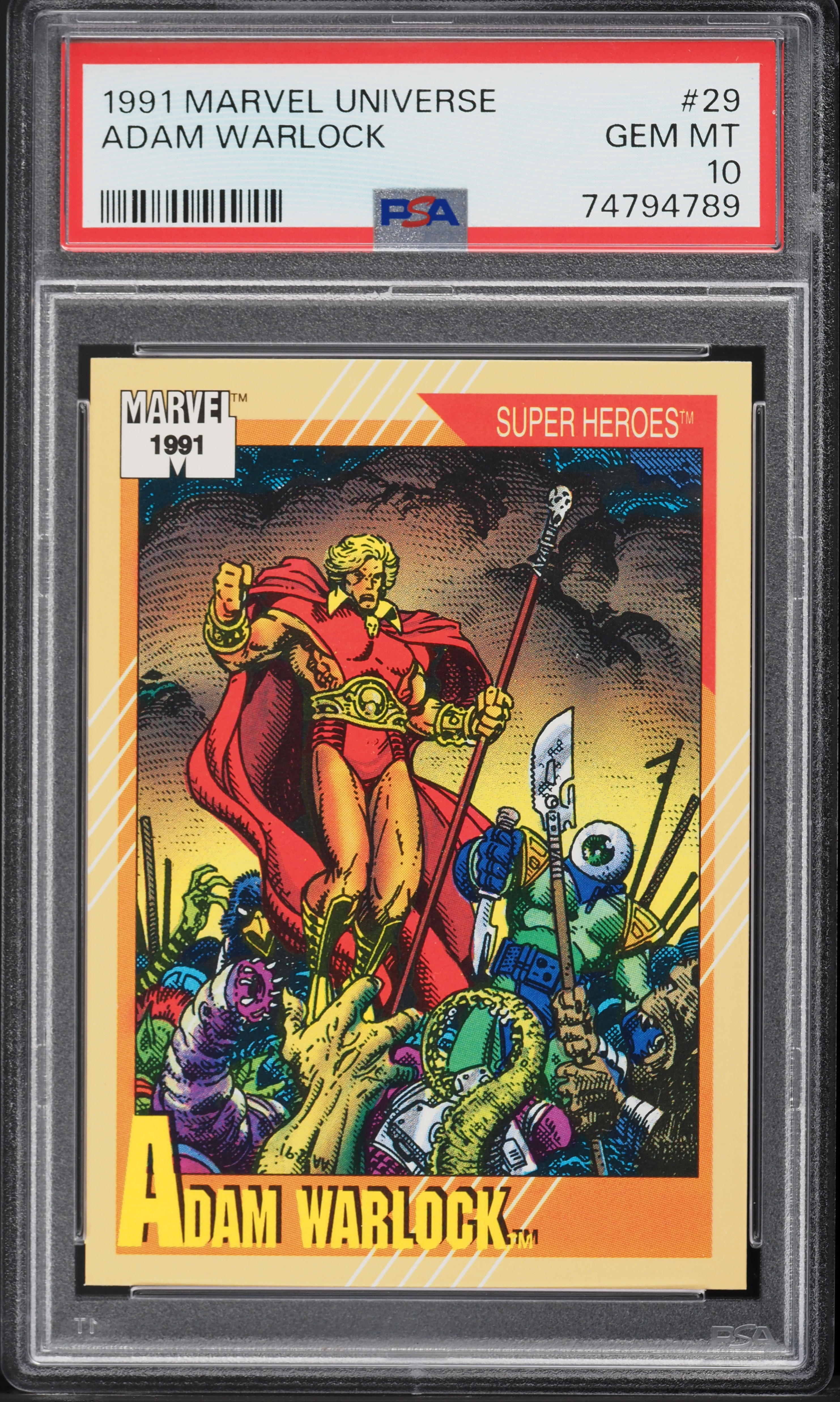 1991 Impel Marvel Universe Adam Warlock #29 PSA 10 GEM MINT