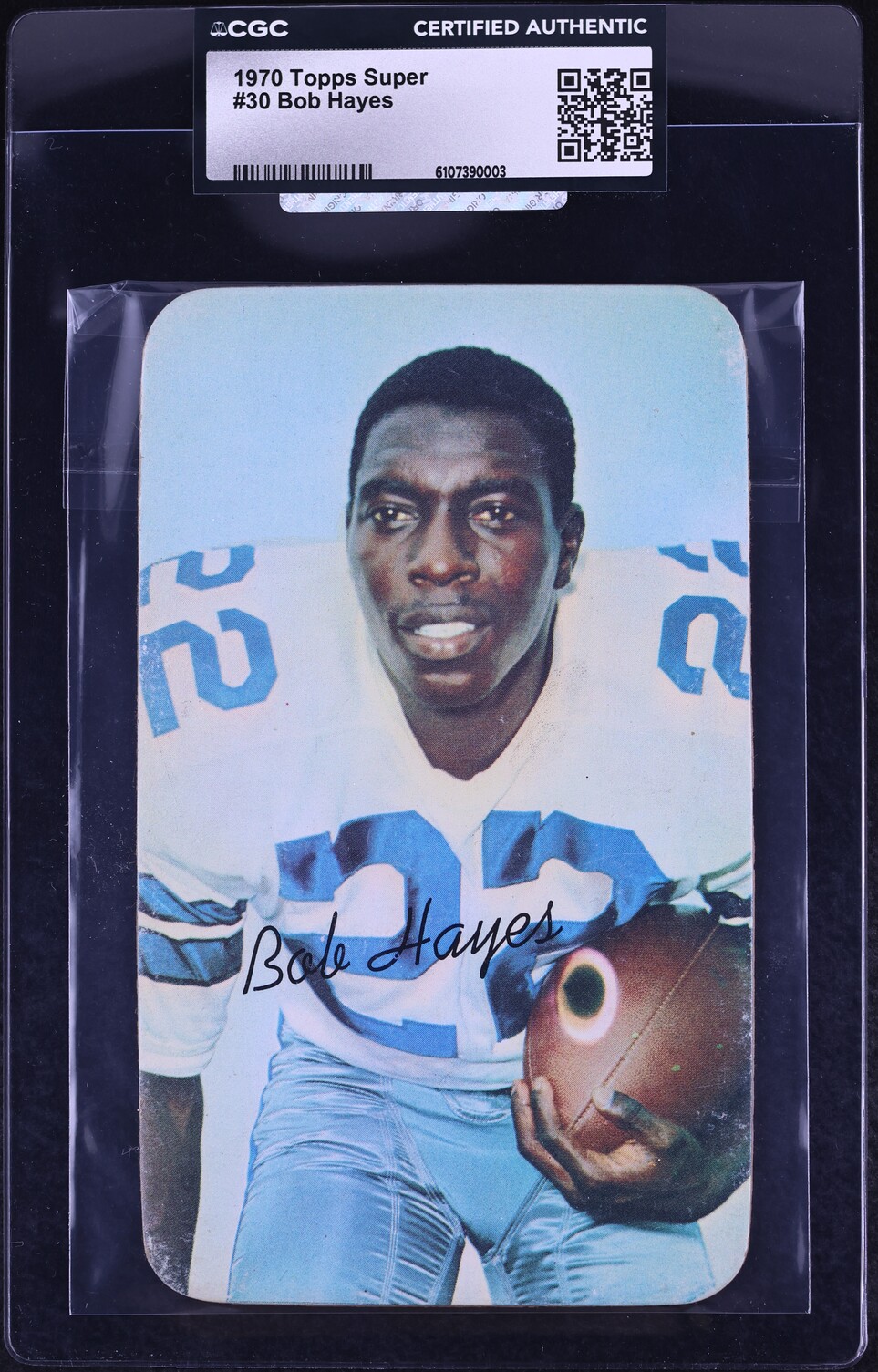 1970 Topps Super Football Bob Hayes #30 CGC AUTH