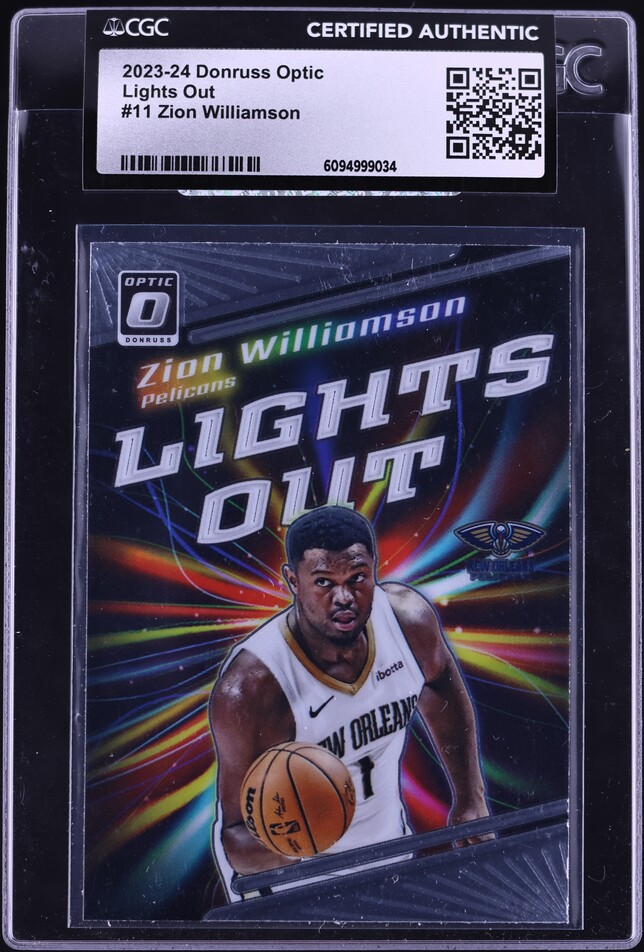 2024-25 Panini Prizm Silver Zion Williamson #10 CGC AUTH on